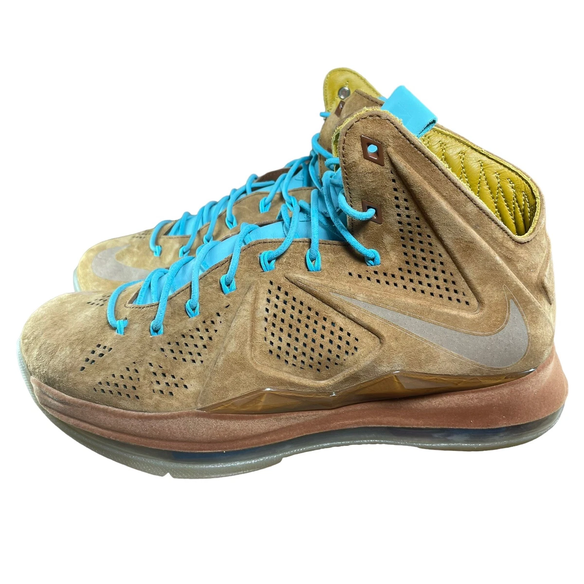 Nike LeBron 10 EXT QS Hazelnut 607078-200 Men\'s Casual Sneakers Size 13.5 Nike LeBron X EXT Hazelnut - 607078-200 Raffles & Where to Buy main image 4