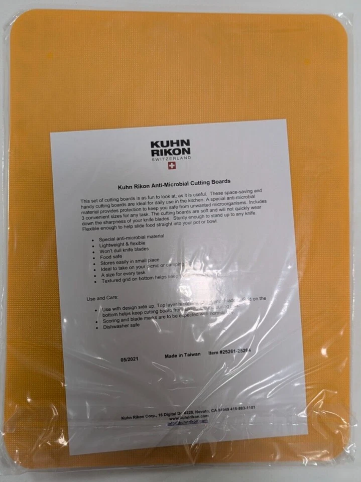 Kuhn Rikon 3 Tablas de Cortar Antimicrobianas Estampado Leopardo Ligero Flexible Foto 2 de 2