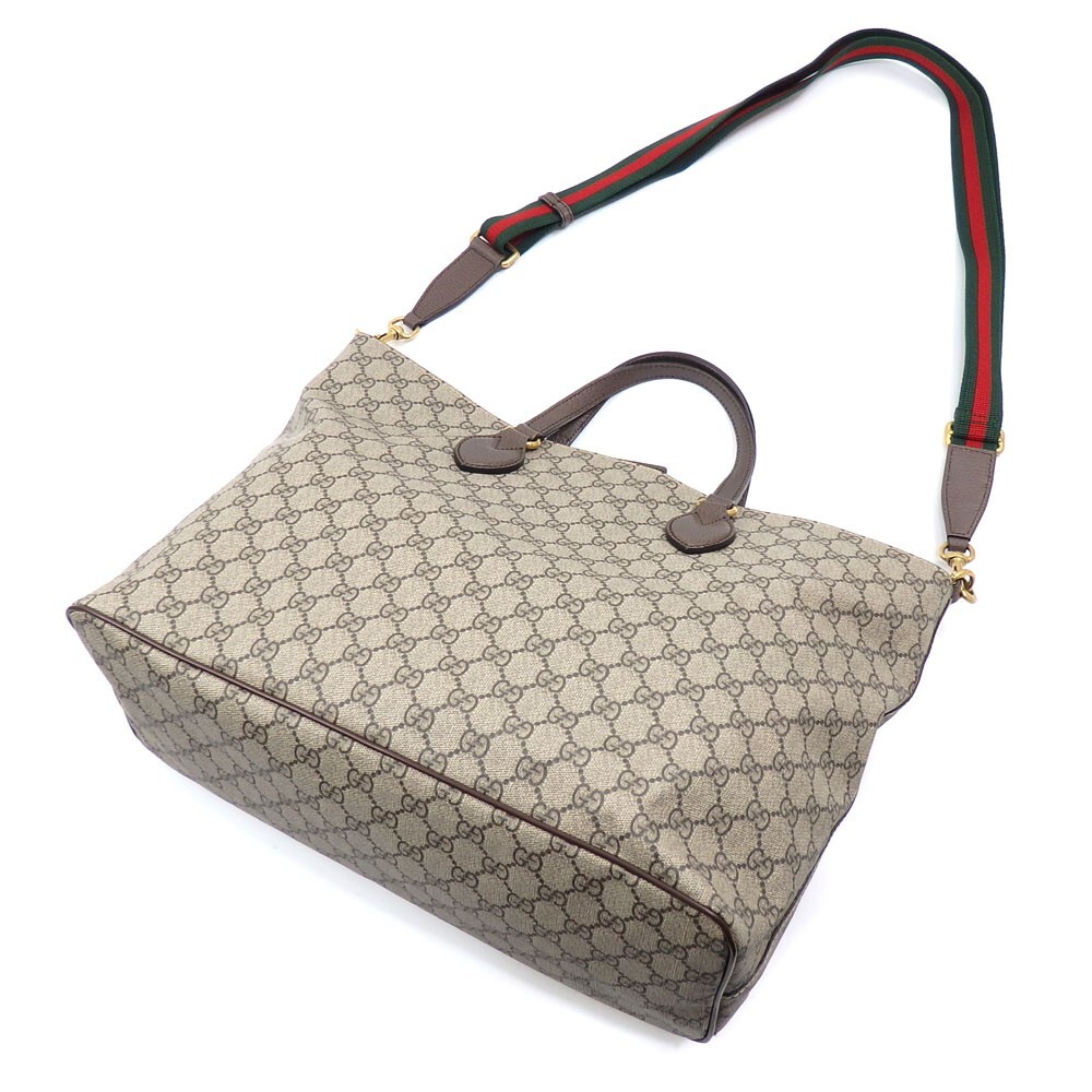 グッチ クーリエ ソフト GGスプリーム 474085 2WAY トート バッグ GUCCI 474085 Tiger GG Supreme Sherry Line courier soft 2WAY Tote