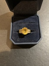 Alwand Vahan AV 14k Yellow Gold Citrine Diamo...