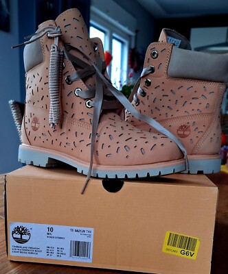 Timberland Premium 6in Waterproof Boot 41.5EU UK8 FR10 Light Beige Womens