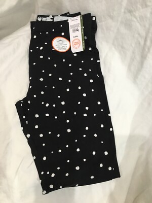 Wonder Nation NWT Leggings Girls Tough Cotton Black Polka Dots many sizes