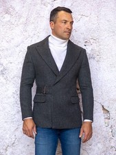 NWT SIZE M MENS CHARCOAL BLAZER , TAILOR FIT, 2 SIDE VENT WITH SIDE HOOK CLOSER