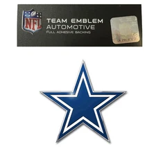 Promark NFL Dallas Cowboys Aluminum Emblem Decal Size Aprx. 4 1/4 x 4 inches