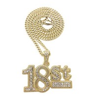 NUEVO ICE BLING MEEK MILL 18ª PIEZA CON CADENA CUBANA 3mm