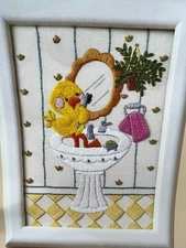 The Creative Circle #0234 "Bath Time" Embroidery Kit w/Frames