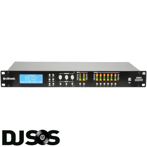 *NEW* CITRONIC DSM26 PA Speaker Management Install Sound System Signal Processor - Picture 2 of 4