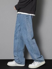 Herren Jeans Regular Straight Fit Denim Unise...