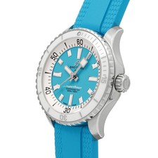 Breitling Super Ocean 36 Automatic A17377211C1S1 Men's Turquoise #W2113 3