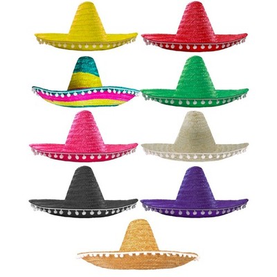 PACKUNG MEXIKANISCHER SOMBRERO HUT BOMMEL WILD WESTERN BANDIT KOSTÜM PAKET