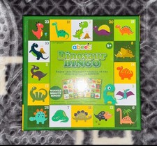 Dinosaur Bingo – Family Game for Kids 5+,Cards, Counters, Bag, Travel Party Play
