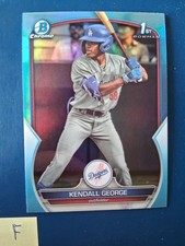 2023 Bowman Chrome Sky Blue Refractor Kendall George #BDC-190 Dodgers