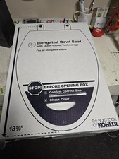 KOHLER 20454-0 Ridgewood Seat, White 18 5/8" Elongated Quiet Close