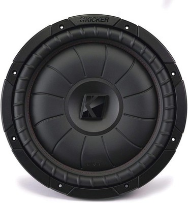 Kicker CompVT 10-Inch (25cm) Subwoofer, SVC, 2-Ohm, 350W Black 