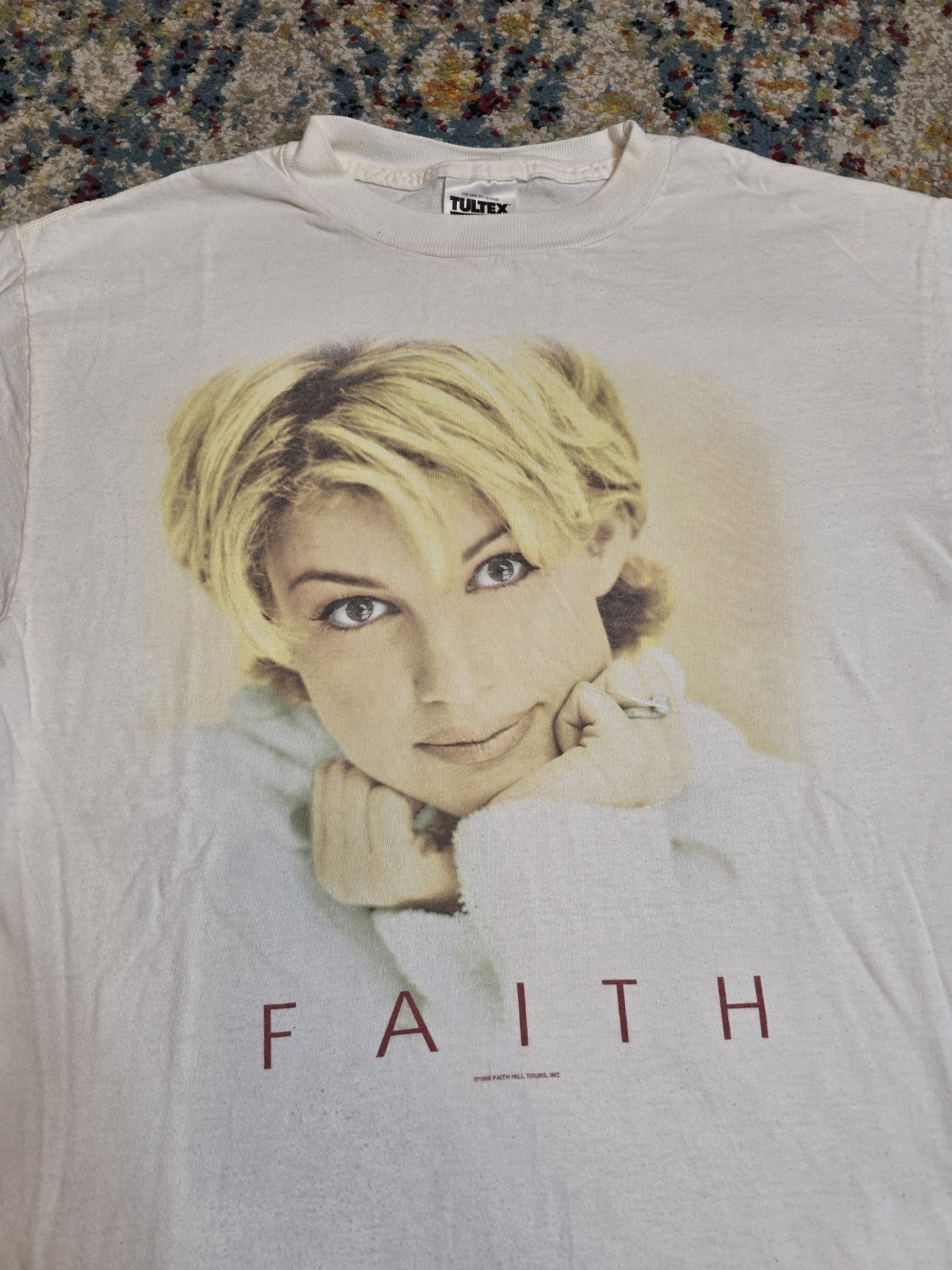 Vintage 1998 faith hill country music tour merch graphic t-shirt size medium