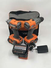 RIDGID 18V Brushless Impact Driver Hammer Drill Combo Kit W/ Accessories - Used