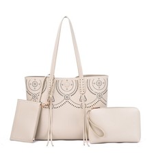 Mellow World Camille 3-Pc. Tote Beige