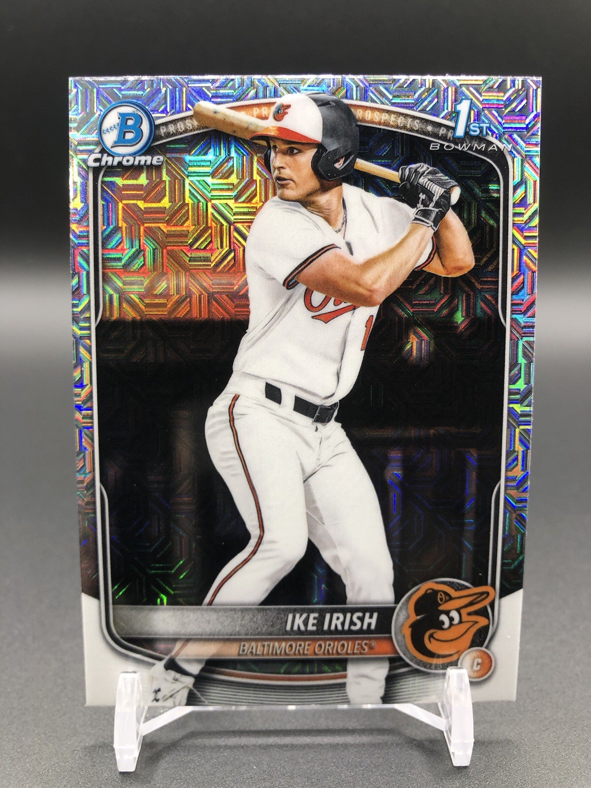 2025 Topps Bowman Draft - Ike Irish #BDC-16 Mojo Refractor Orioles