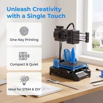 EasyThreed K7 FDM 3D Printer 100x100x100mm One-Key Printing USB/TF