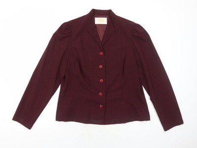 Country Casuals Damen rotes Sakko Blazer Größe 14 Knopf