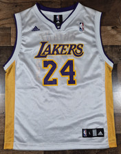 Kobe Bryant Los Angeles Lakers Jersey Youth Large 14-16 White 24 Adidas Y2K