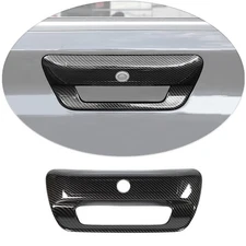 For 19-25 Dodge Ram 1500 Carbon Rear Tailgate Door Handle Cover Trim Decoration