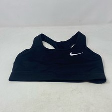 Nike Swoosh Non-Padded Sports Bra Black/White - Women  s S