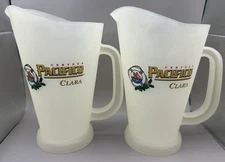 Lot Of 2 ~ Pacifico Plastic Beer Pitchers New Cerveza Clara