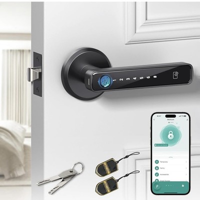 Amerdeco Smart Fingerabdruck Türschloss biometrisch schlüsselloser Zugang Sicherungsschlüssel