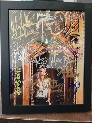 Buffy the Vampire Slayer photo of SMG. S4 & S5 cast autographs. w/ COA framed