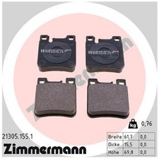 Satz Bremsbeläge Bremsklötze hinten für Mercedes SL R129 SLK R170 R171 | 2385
