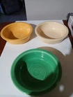 Vintage Fiestaware Original Colors 5 1/2” Fruit Bowl Set Of 3 HLC WV USA 1936