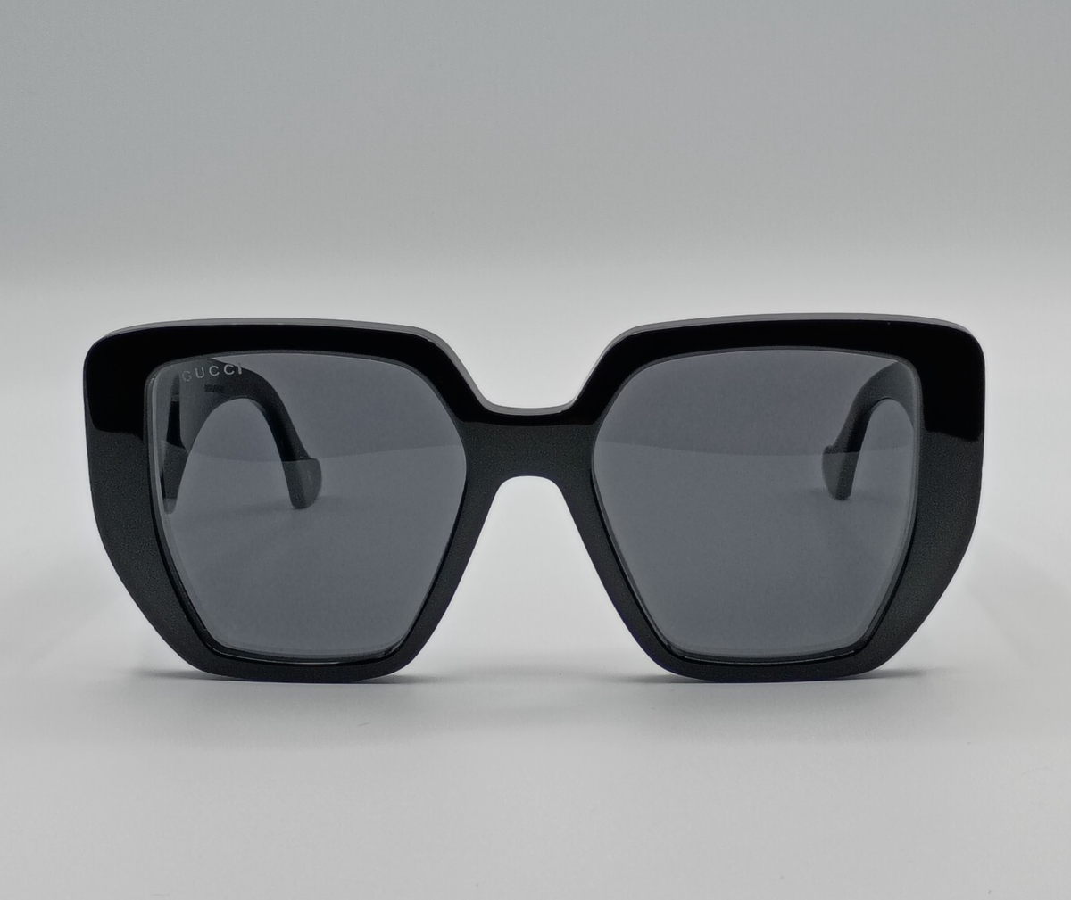 Gucci GG0956S 003 Women Square Oversized Sunglasses Black Frame