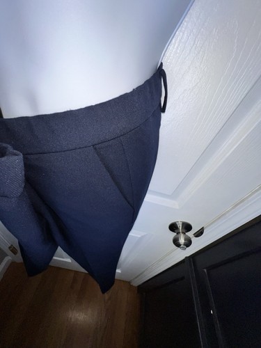 Pantalón de vestir Talbots Petites 4 azul Cambridge corto elástico 4P DEFECTUOSO - Imagen 19 de 20