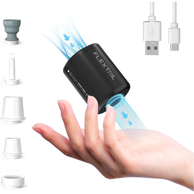 FLEXTAILGEAR Elektrische Luftpumpe USB Ladefähigkeit 5 Düsen
