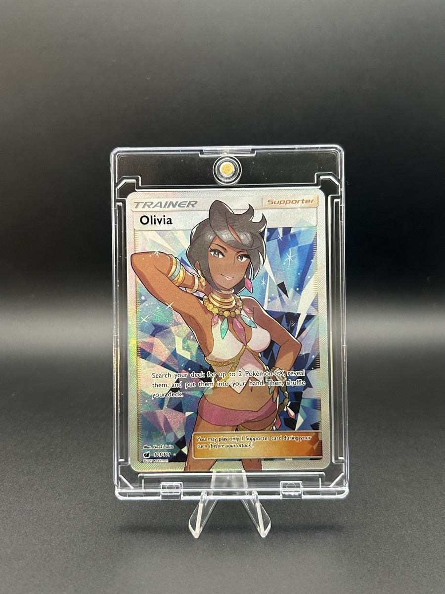 Pokémon Olivia 111/111 Sm-Crimson Invasion Ultra Rare Full Art