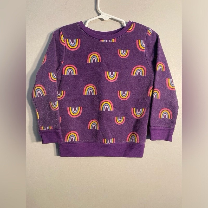 Garanimals Kids Purple Rainbow Print Sweatshirt