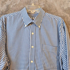 Peter Millar Gingham Check Men's XL Nanoluxe Business Casual Dress Shirt