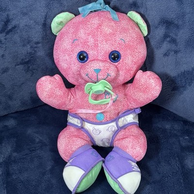 Doodle Bear Pink Baby Plush Doll With Diaper & Pacifier Washable Marker Toy