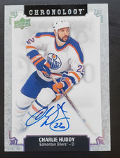 2018-19 Upper Deck Chronology Charlie Huddy Franchise History Auto Oilers