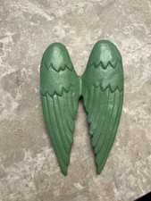 Green Metal Angel Wings
