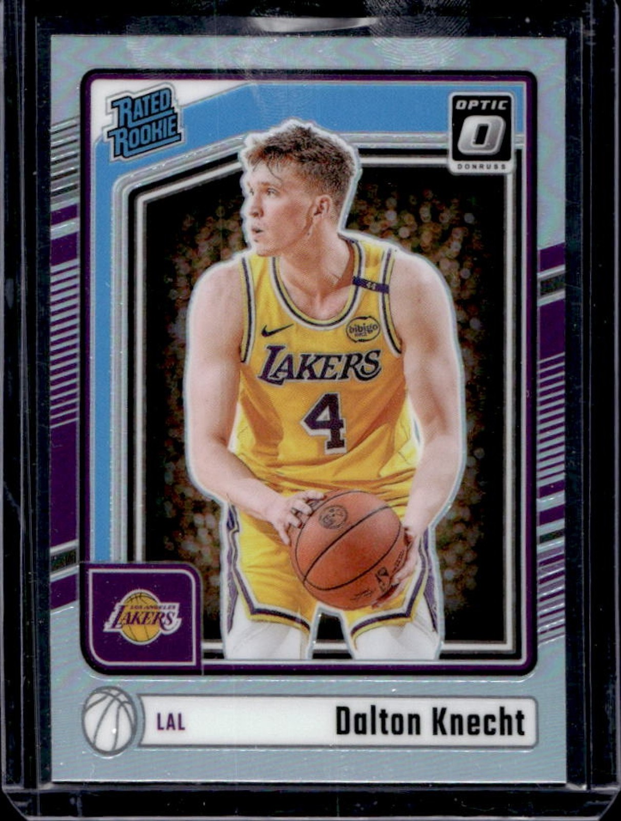 2024-25 Donruss Optic Dalton Knecht Rated Rookie Holo RC #256 Lakers