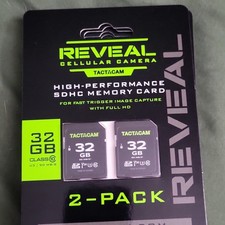 Tactacam Reveal Cellular Camera SDHC 32GB 2-Pack Waterproof Shock Proof