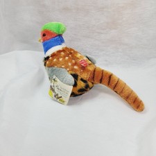 Wild Republic Audubon Birds Plush Ring-Necked Pheasant Bird W/ Tags Sound Works