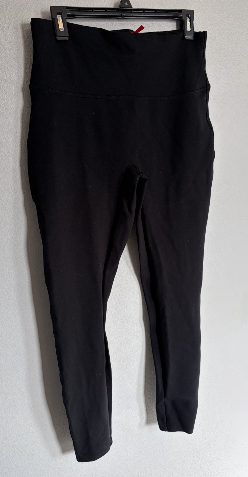 Spanx Tall Leggings Black Solid Pattern Women's L… - image 1