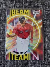 2022 Stadium Club Chrome Rafael Devers Beam Team Wave Refractor RED SOX