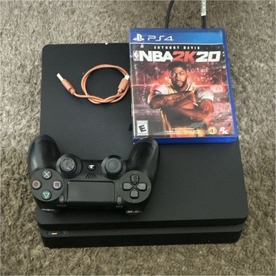 Sony PS4 Slim 500GB Black Console w/ DualShock 4, NBA 2K20, USB, Wi-Fi