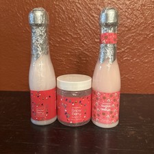 GROOVI Bubble Bath 5 Floz. 2 Pack Snow Berry Sugar Cookie Snow Berry Scrub