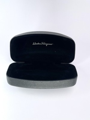 Salvatore Ferragamo Black Clamshell Glasses Case Sunglasses  display picture 2