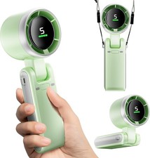 Portable Handheld Mini Fan, USB Rechargeable Foldable Powerful Winds Turbo Fan